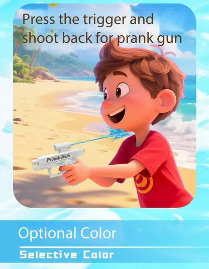 Pistolet à eau double face – Jouet de farce d'été amusant, mini pistolet à eau tactique pour enfants et adultes, batailles aquatiques à la piscine et à la plage