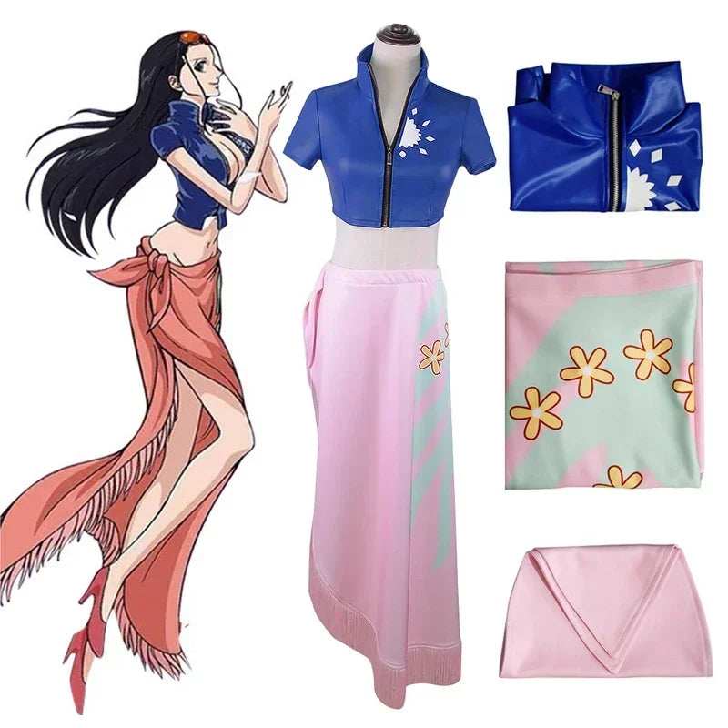 Nico Robin Cosplay Costume (2026) – Anime Dress Outfit Full Set for Girls (Halloween/Carnival Party Costume)
