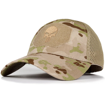 2026 Unisex Summer Baseball Cap – Breathable Sun Protection Hat for Men & Women, Outdoor Sports Skull Head Cap