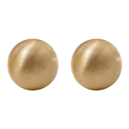 Women’s Charm Exaggerated Round Matte Stud Earrings Korean Fashion Party Temperament Jewelry