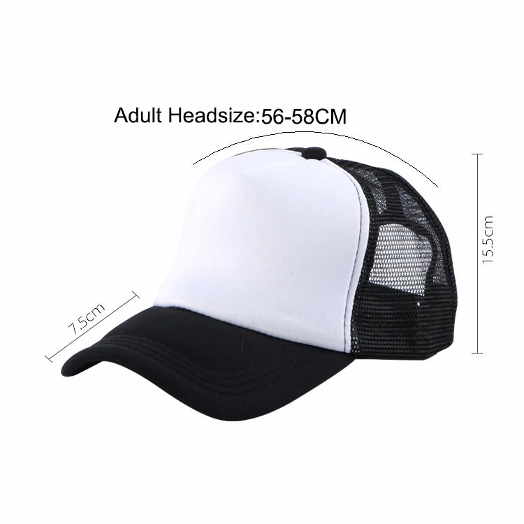 Gorra Trucker de Malla de 5 Paneles con Logotipo Personalizado – Gorra de Béisbol Ajustable para Hombres y Mujeres, Equipos Deportivos y Uso al Aire Libre en Verano
