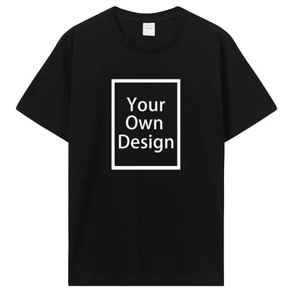 Camiseta de Algodón Personalizada – Camiseta de Verano de Manga Corta para Hombre | Foto, Logotipo y Diseño Personalizado Impreso DIY Ropa Casual