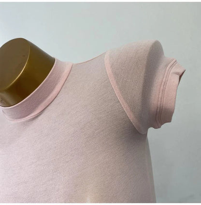 Half High Collar Korean T-Shirt – Transparent Short Sleeve Slim Fit Elastic Inner Top, Solid Color Bottoming Shirt for Women, Stylish Layering & Fashion Casual Wear