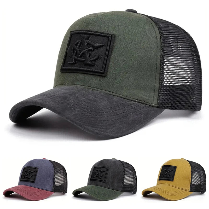 2026 Breathable Mesh Baseball Cap – CA Embroidered Unisex Hat with Sunshade Design for Daily Wear, Hip-Hop & Skateboarding