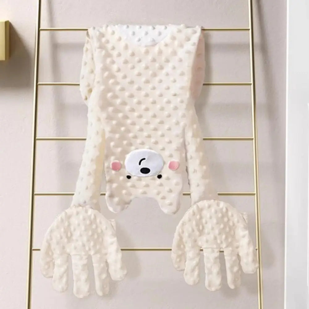 Ours en peluche apaisant pour bébé, avec télécommande – Jouet de confort électrique en forme de dessin animé avec musique, bruit blanc et oreiller doux pour nouveau-nés