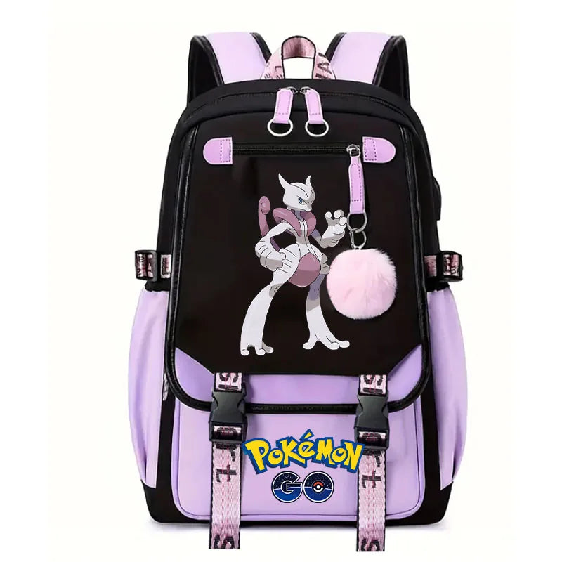 Sac à dos pour enfants grande capacité inspiré des animes | Cartable pour garçons et filles avec compartiment pour ordinateur portable