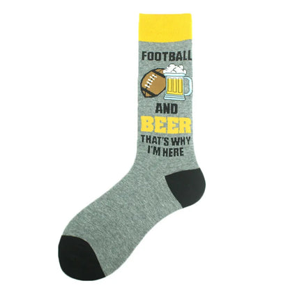 Funny Cotton Novelty Crew Socks – Alien, Planet, Shark, Dinosaur, Skateboard & Math Designs for Men & Women