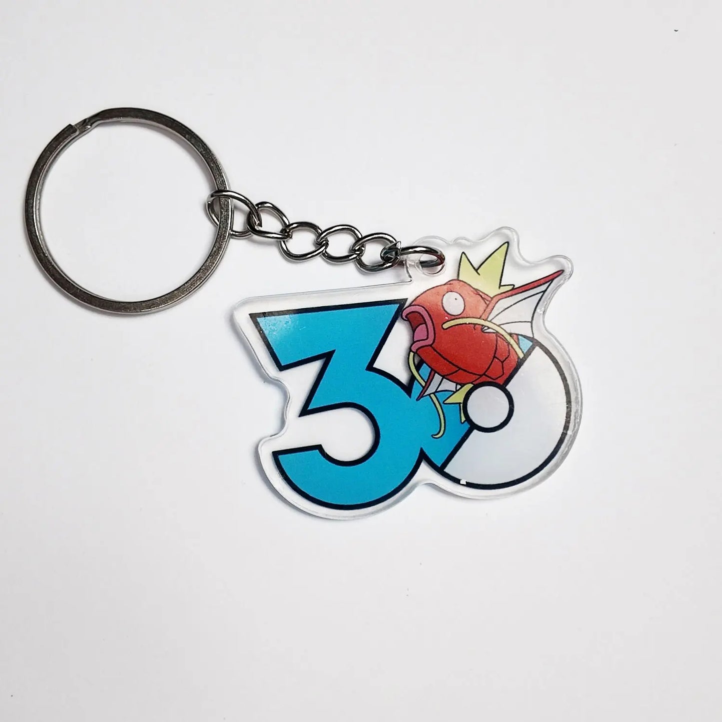 Pokémon 30th Anniversary Acrylic Keychain – Captain Pikachu, Eevee & Eeveelutions (50 Styles)