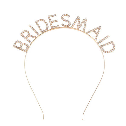BRIDE Crystal Headband – Bridal Hair Accessory for Weddings, Bachelorette Parties & Bridesmaids