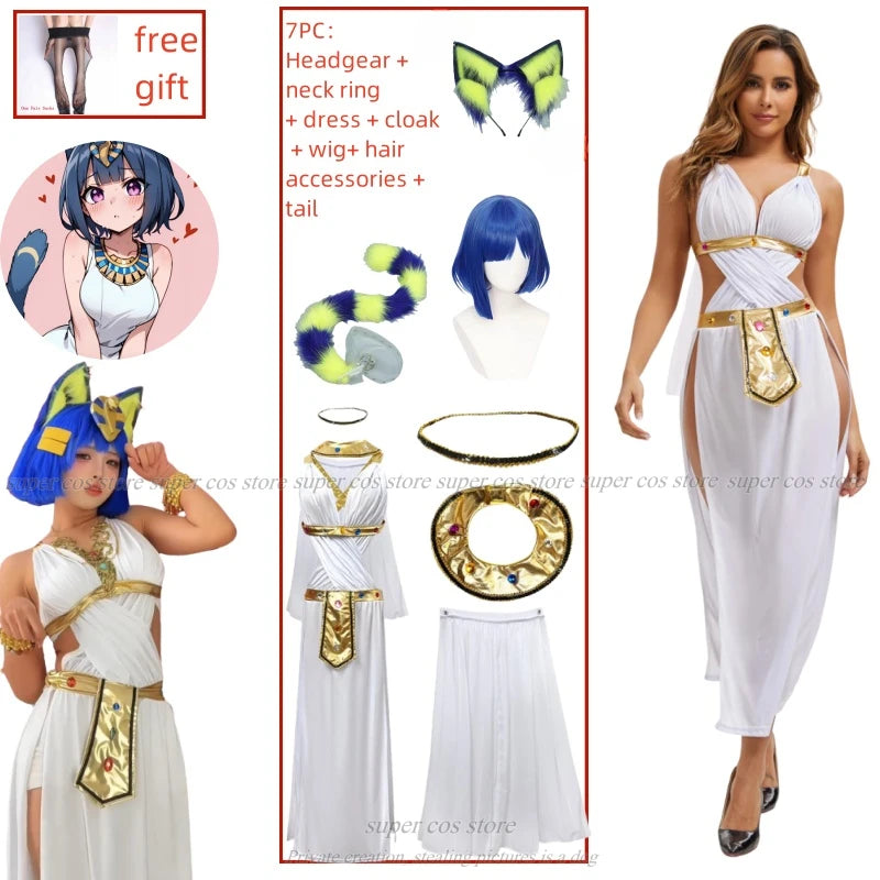 Ankha Egyptian Queen Cosplay Dress for Women – Animal Crossing Costume