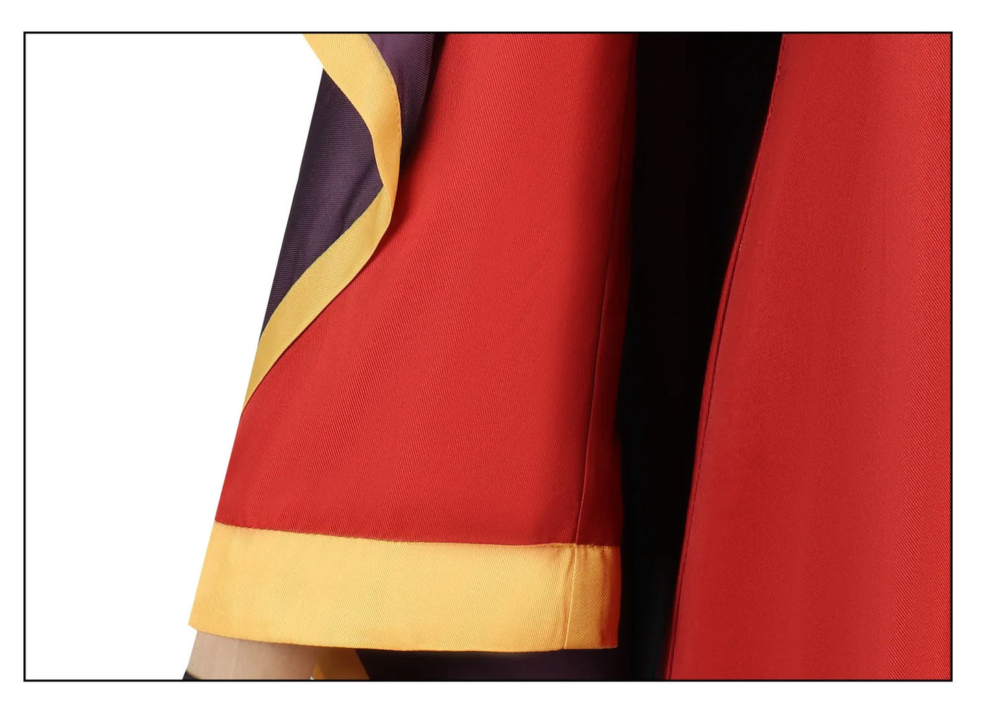 KonoSuba Megumin Cosplay Costume – Witch Cloak Set with Wig, Hat, Blindfold & Stockings (Women’s Halloween Outfit)
