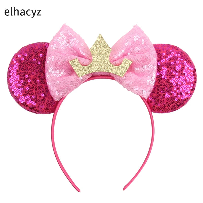 Diadema con Orejas de Rana de la Princesa Tiana – Diadema con Lazo y Corona Inspirada en Disney para Mujeres y Niñas | Accesorios para el Pelo de Festival y Niños