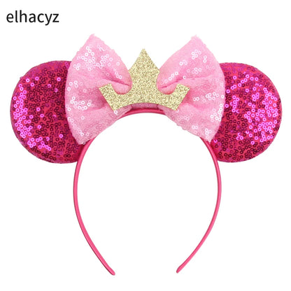 Diadema con Orejas de Rana de la Princesa Tiana – Diadema con Lazo y Corona Inspirada en Disney para Mujeres y Niñas | Accesorios para el Pelo de Festival y Niños