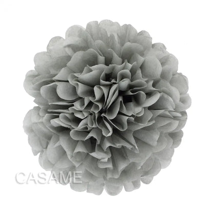 5PCS Tissue Paper Pom Poms – 4–12 Inch Paper Flower Balls for Weddings, Birthdays & Party Decorations