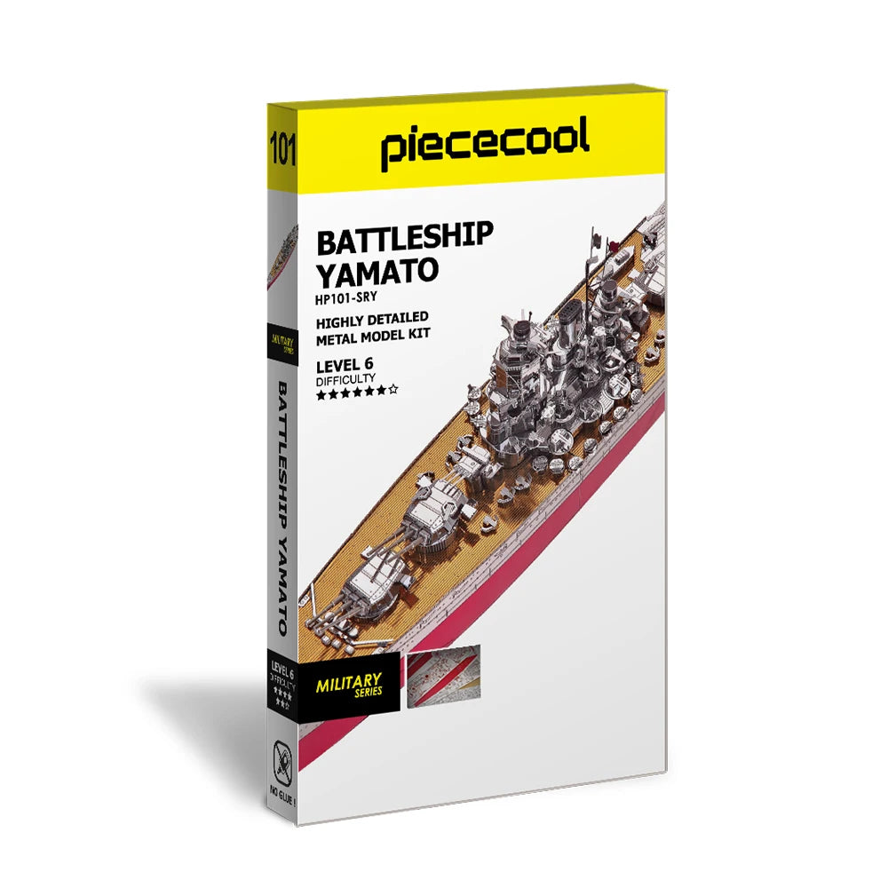 Piececool Kit de Modelo de Acorazado de Metal 3D – HMS Hood y Richelieu, Rompecabezas de Ensamblaje, Juguete Educativo para Adolescentes y Coleccionistas