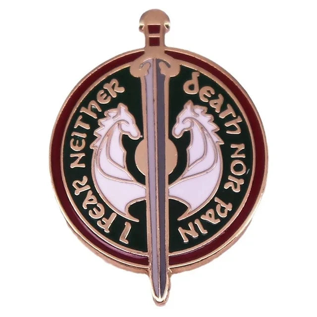 Durin's Doors Enamel Pin Brooch – Fantasy Lord Ring Inspired Lapel Badge for Women & Men | Collectible Fashion Jewelry Gift