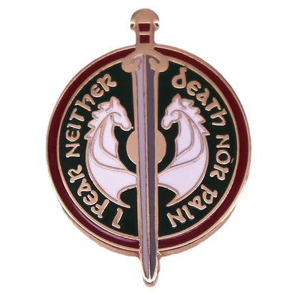 Durin's Doors Enamel Pin Brooch – Fantasy Lord Ring Inspired Lapel Badge for Women & Men | Collectible Fashion Jewelry Gift
