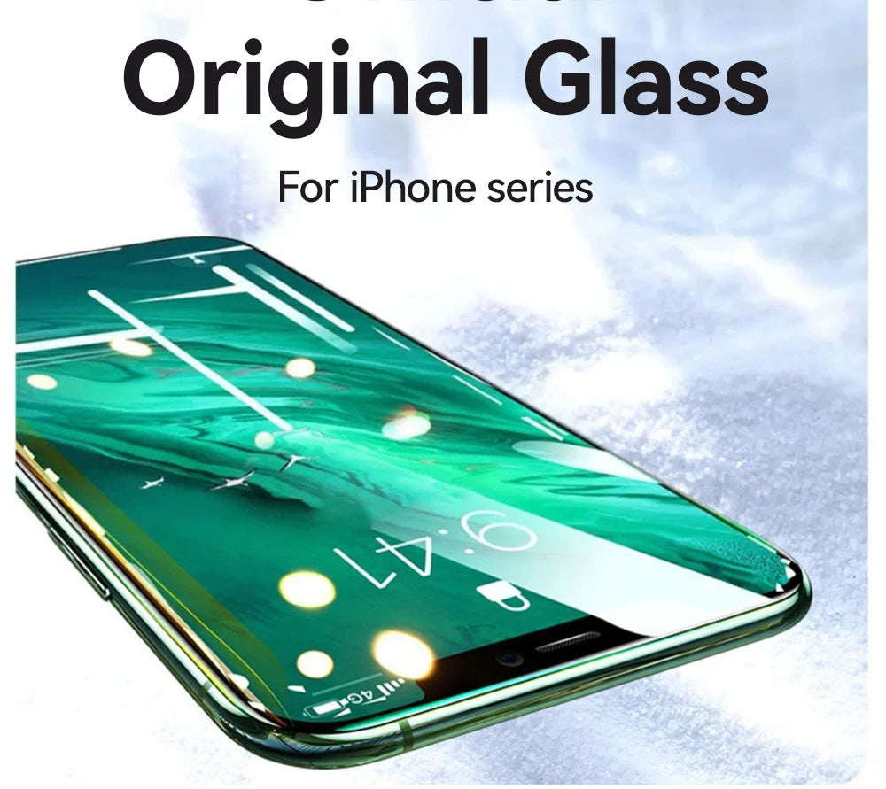 Protector de pantalla de cristal templado HD Joyroom para iPhone series 15, 16 y 17 – Cobertura total (1–3 unidades)