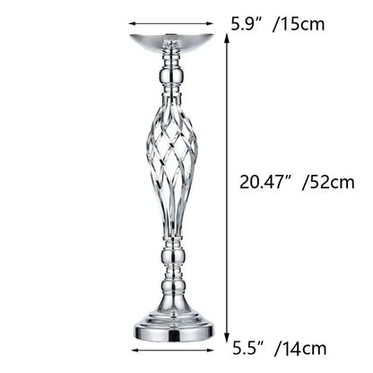 Gold Iron Candle Holder Vase – Twisted Path Table Centerpiece for Wedding Flowers, Home Decor, Wedding Props & Table Arrangements