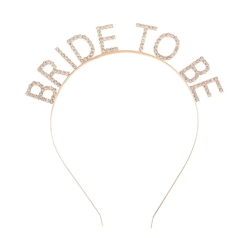 BRIDE Crystal Headband – Bridal Hair Accessory for Weddings, Bachelorette Parties & Bridesmaids