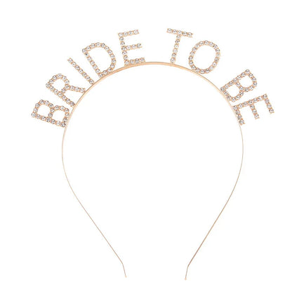 BRIDE Crystal Headband – Bridal Hair Accessory for Weddings, Bachelorette Parties & Bridesmaids