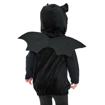 Umorden Baby & Toddler Black Bat Halloween Costume – Unisex Bat Hoodie Vest Outfit for Infants & Toddlers, Sizes 1T–3T