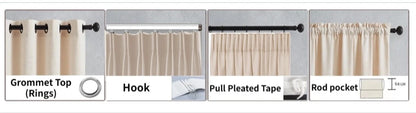 Cortinas de tul blanco transparente modernas – Paneles transparentes para ventanas de sala de estar y dormitorio