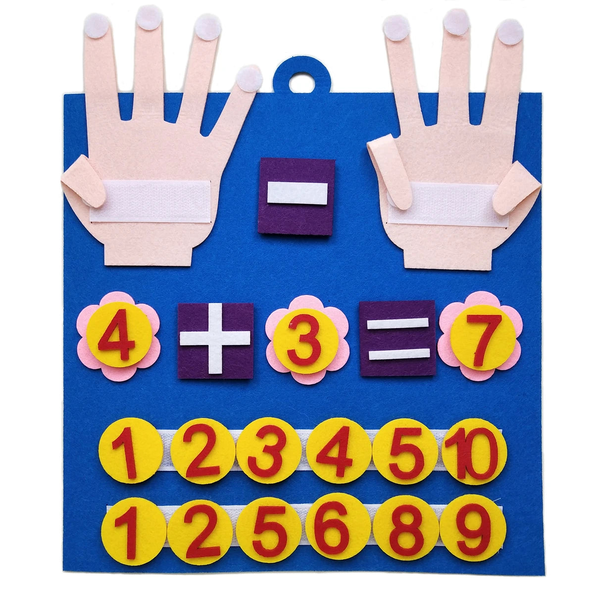 Jouet Montessori de nombres en feutre – Jeu d'apprentissage du comptage pour tout-petits, activité sensorielle d'éveil, jouet de développement de l'intelligence pour l'apprentissage préscolaire