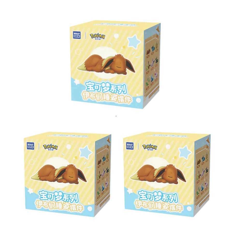 Original Pokémon Eevee Sleeping Position Series Blind Box – Sylveon, Umbreon, Flareon, Jolteon Desktop Decoration Model Gift