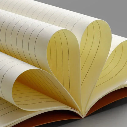 A5 Kraft Cover Notebook – Vintage Blank, Grid & Lined Journal for School & Office