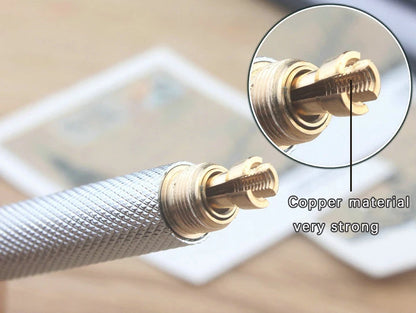 Portaminas Completamente Metálico de 0.3/0.5/0.7/0.9/1.3/2.0/3.0 mm – Lápiz de Dibujo Técnico Automático con Minas para Dibujo, Boceto, Pintura, Suministros de Oficina y Escolares