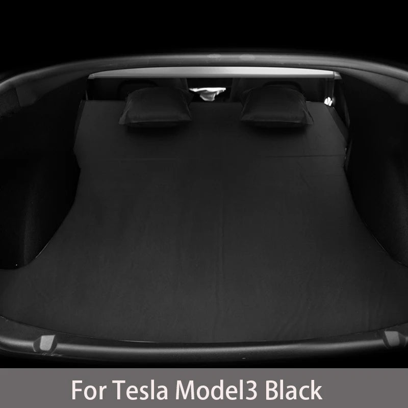 Matelas pneumatique gonflable pour Tesla Model 3 et Model Y (2017–2026) – Lit de voyage en daim pour le camping, les road trips et les aventures en plein air