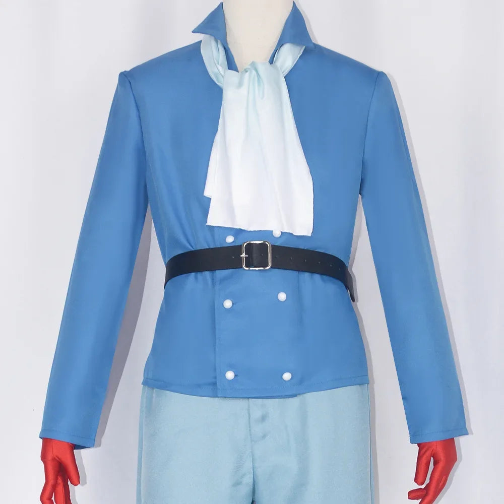 One Piece Sabo Cosplay Costume – Men’s Anime Uniform Set with Cloak, Coat, Vest, Shirt, Pants & Hat for Halloween Party Outfit
