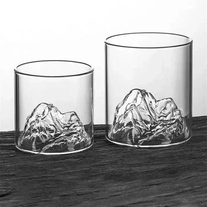 200/300ML Creative Mountain Glass Cup, Japanese Style Tea Cup, Aesthetic Glass Water Mug, Household Drinking Cup, Unique Gift