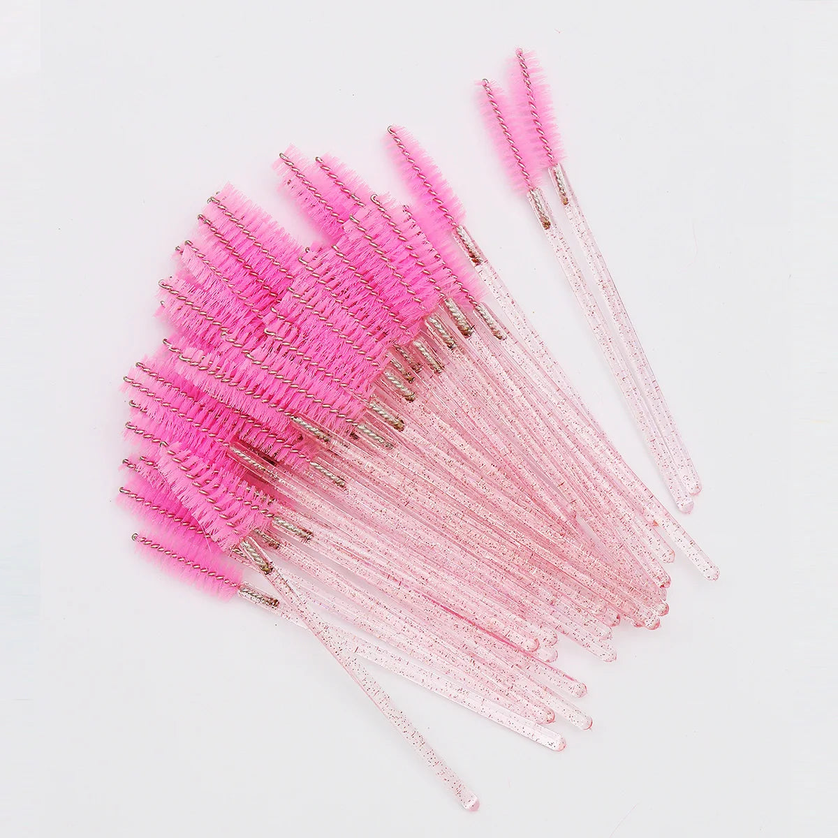 50 peines de cristal para pestañas, varitas de máscara desechables para extensiones de pestañas, aplicación de maquillaje y herramientas de belleza profesionales