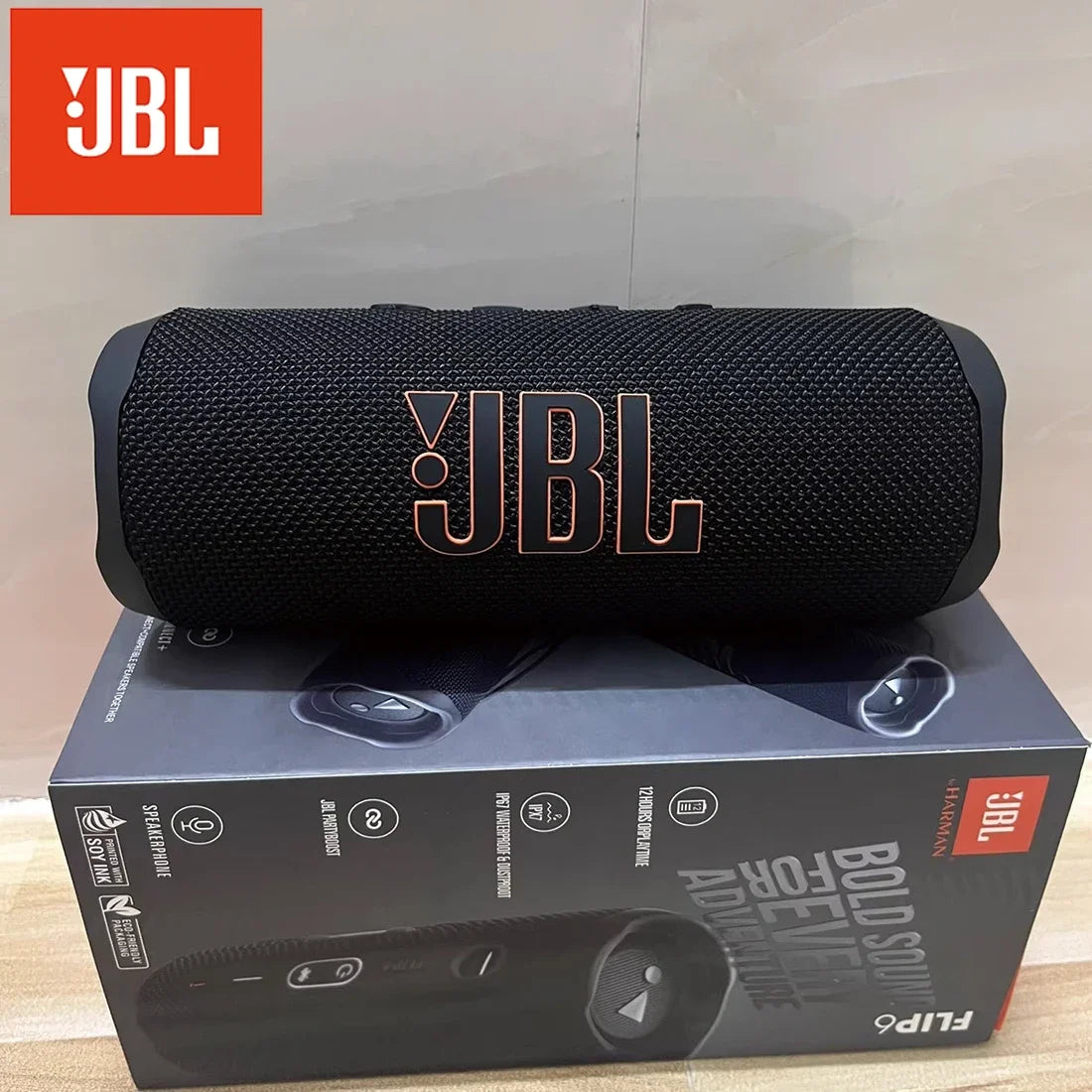 JBL Flip 6 Portable Bluetooth Speaker – Waterproof Wireless Speaker with Powerful Sound & Independent Tweeter
