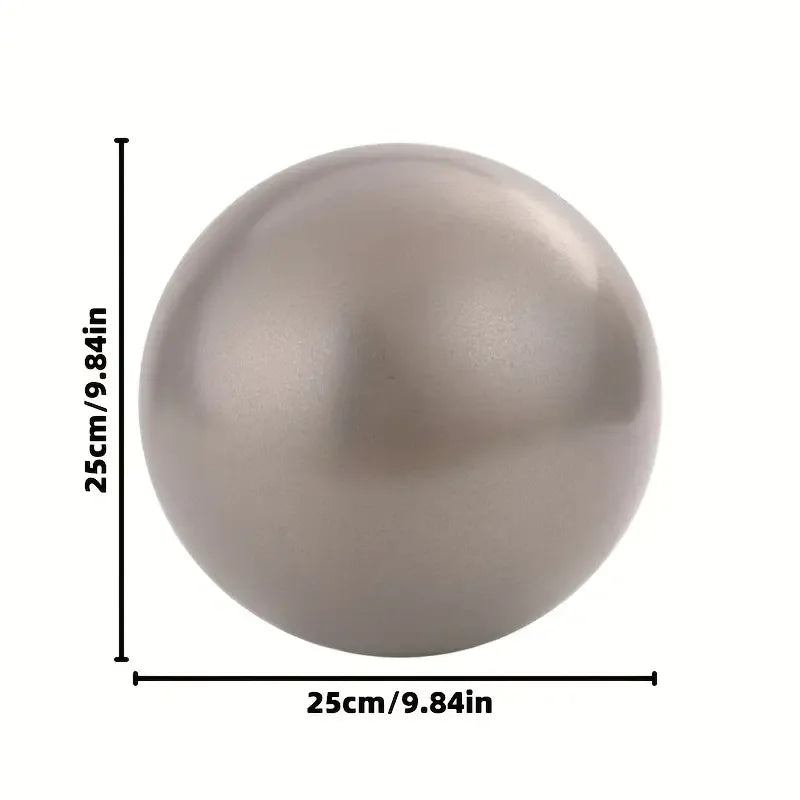 Pelota de Yoga Pilates de 25 cm – Mini balón de equilibrio para gimnasia, entrenamiento central, ejercicio en interiores y entrenamientos de terapia