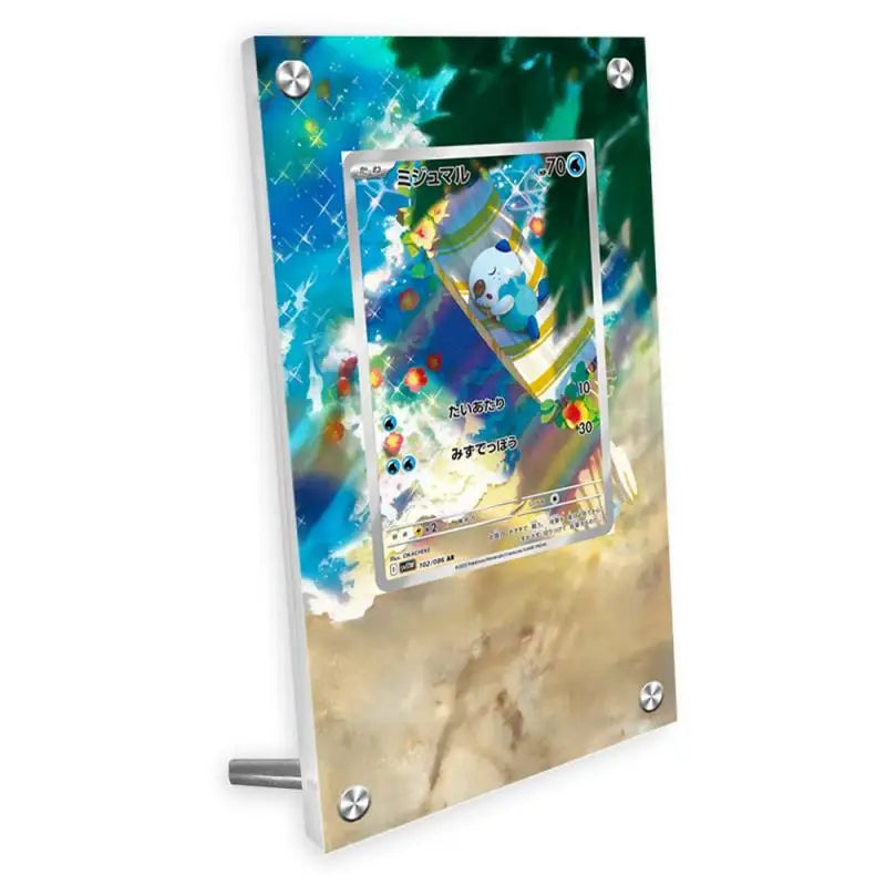 Présentoir en acrylique pour cartes Pokémon – Ronflex, Évoli, Mewtwo, Bulbizarre, Psykokwak et support de protection de style brique pour figurines
