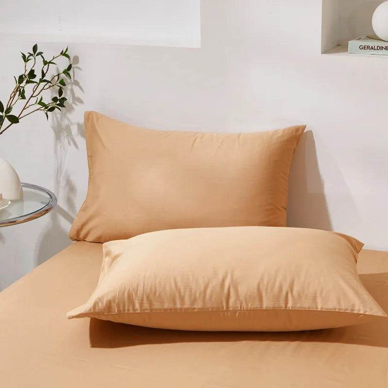Funda de almohada de algodón premium – Funda de almohada de algodón peinado suave y transpirable para un sueño cómodo