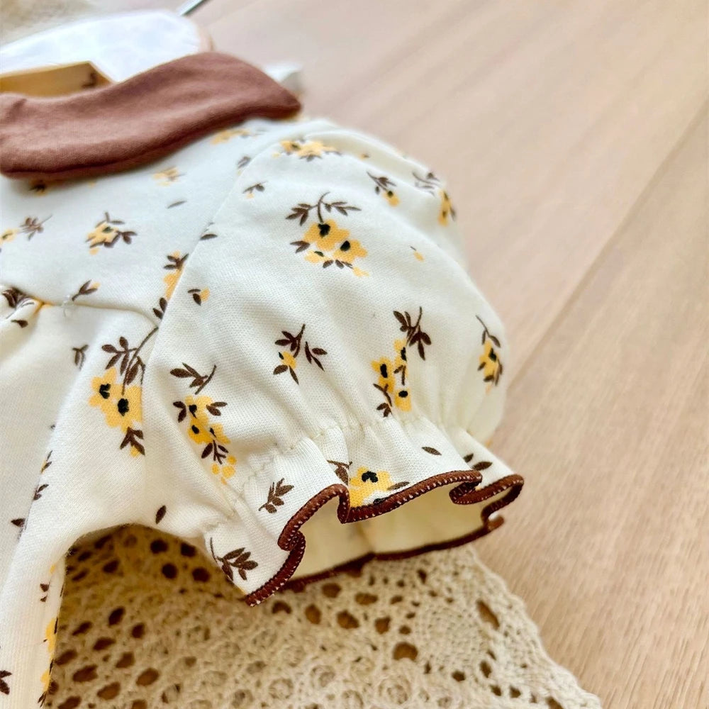Pelele de verano para bebé recién nacido – Body de manga corta de algodón suave con estampado de dibujos animados para bebés y niñas (3-18 meses)