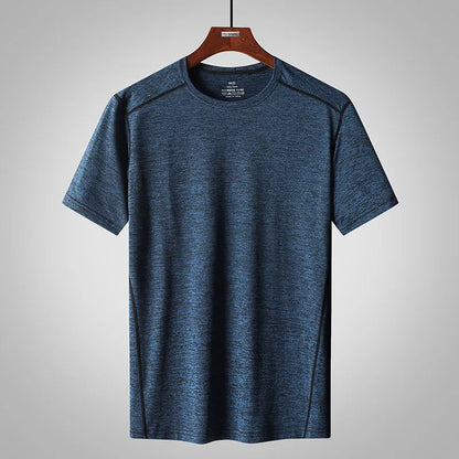 Men's 6XL-8XL Summer T-Shirt – Plus Size Casual Basic Tee with Raglan Sleeves, Lightweight Sporty Top for Everyday Wear