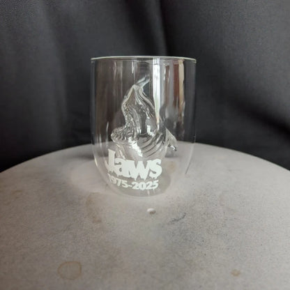 Great White Shark Glass Cup, Transparent Shark-Shaped Drinking Glass, Creative Water Cup, Unique Shot Glass for Home, Kitchen and Bar Use