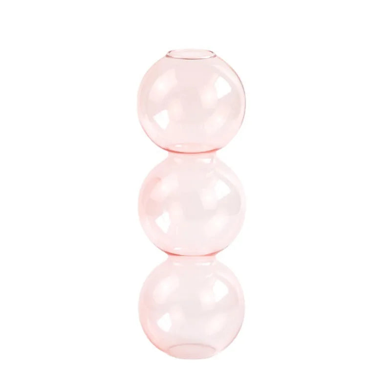 Nordic Glass Flower Vase – Decorative Terrarium Planter for Home, Living Room & Office Décor