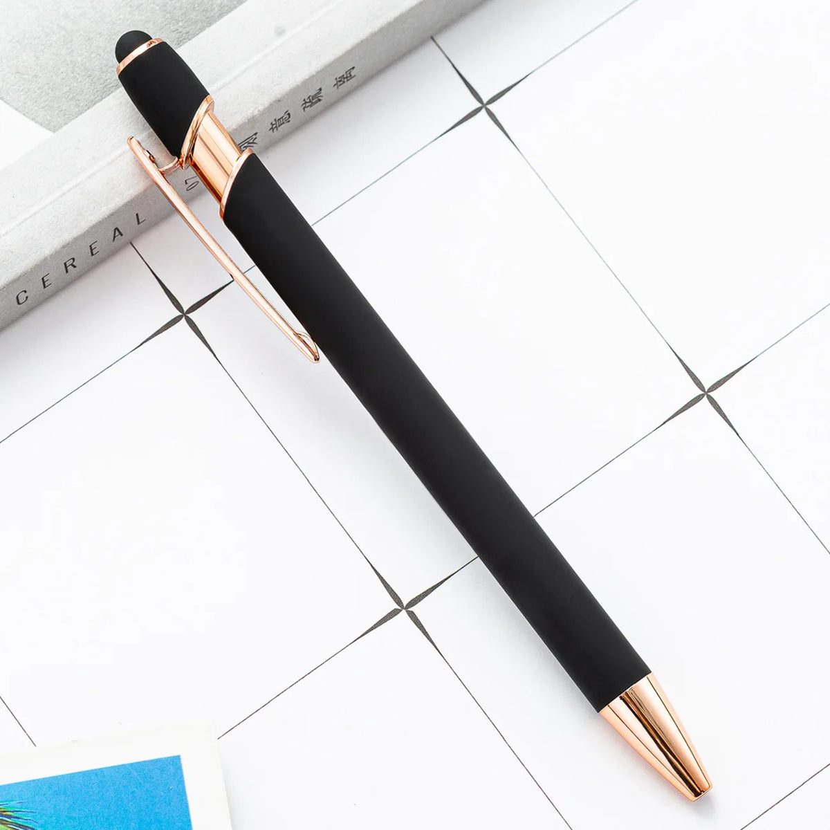 Metal Ballpoint Pen with Stylus Tip – Touch Screen Writing Pen for Office, School & Stationery, Custom Logo & Name Gift