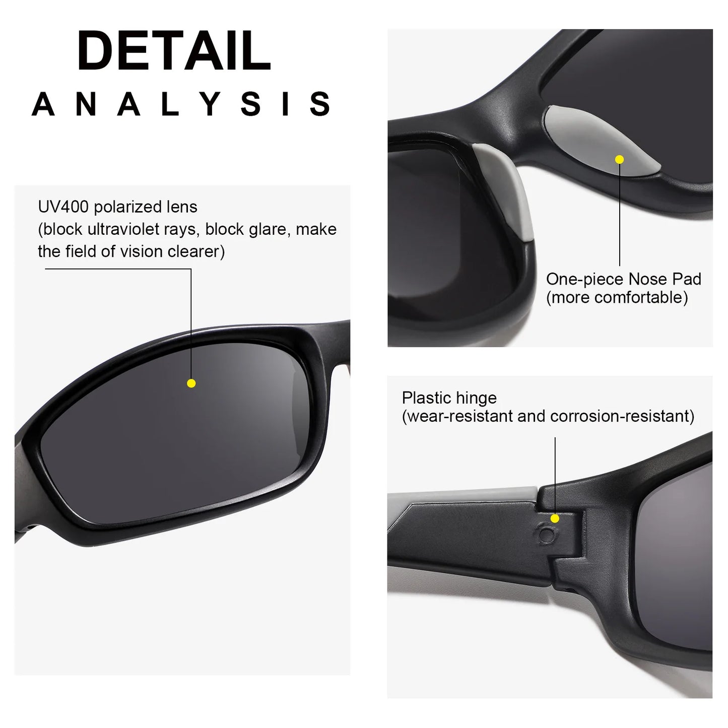 Aukuma Polarized Sports Sunglasses – Outdoor UV400 Eyewear for Cycling, Fishing, Driving, Camping & Other Sports Activities