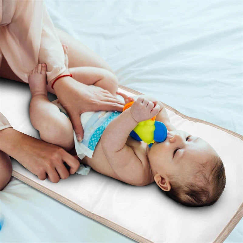 Matelas à Langer Pliable et Imperméable – Tapis de Change Portable en Tissu Oxford pour Bébés et Tout-Petits