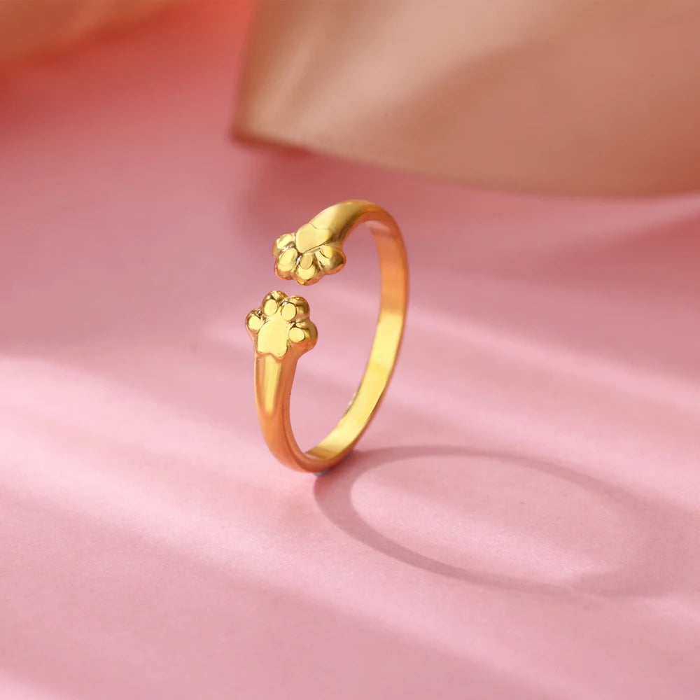Anillo de circonita de acero inoxidable ajustable con diseño de ojo turco – Anillo de boda geométrico de color dorado para mujer | Regalo de joyería de lujo de moda