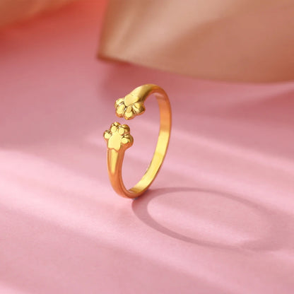Anillo de circonita de acero inoxidable ajustable con diseño de ojo turco – Anillo de boda geométrico de color dorado para mujer | Regalo de joyería de lujo de moda
