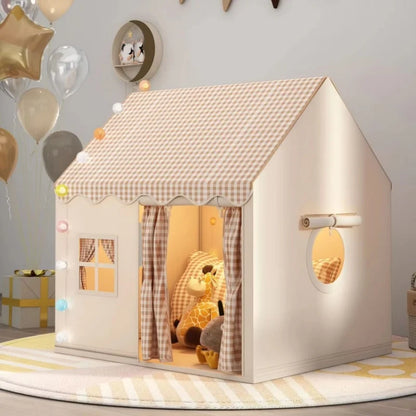 Tienda de campaña para niños para interior y exterior – Tienda de juegos grande para niños pequeños, tienda de castillo plegable para niños, casa de juegos de simulación creativa para niños y niñas