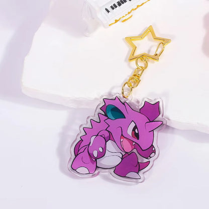Pokémon Acrylic Keychain – Gengar, Ditto, Mewtwo, Jigglypuff & Character Bag Charm Pendant Collectible Gift